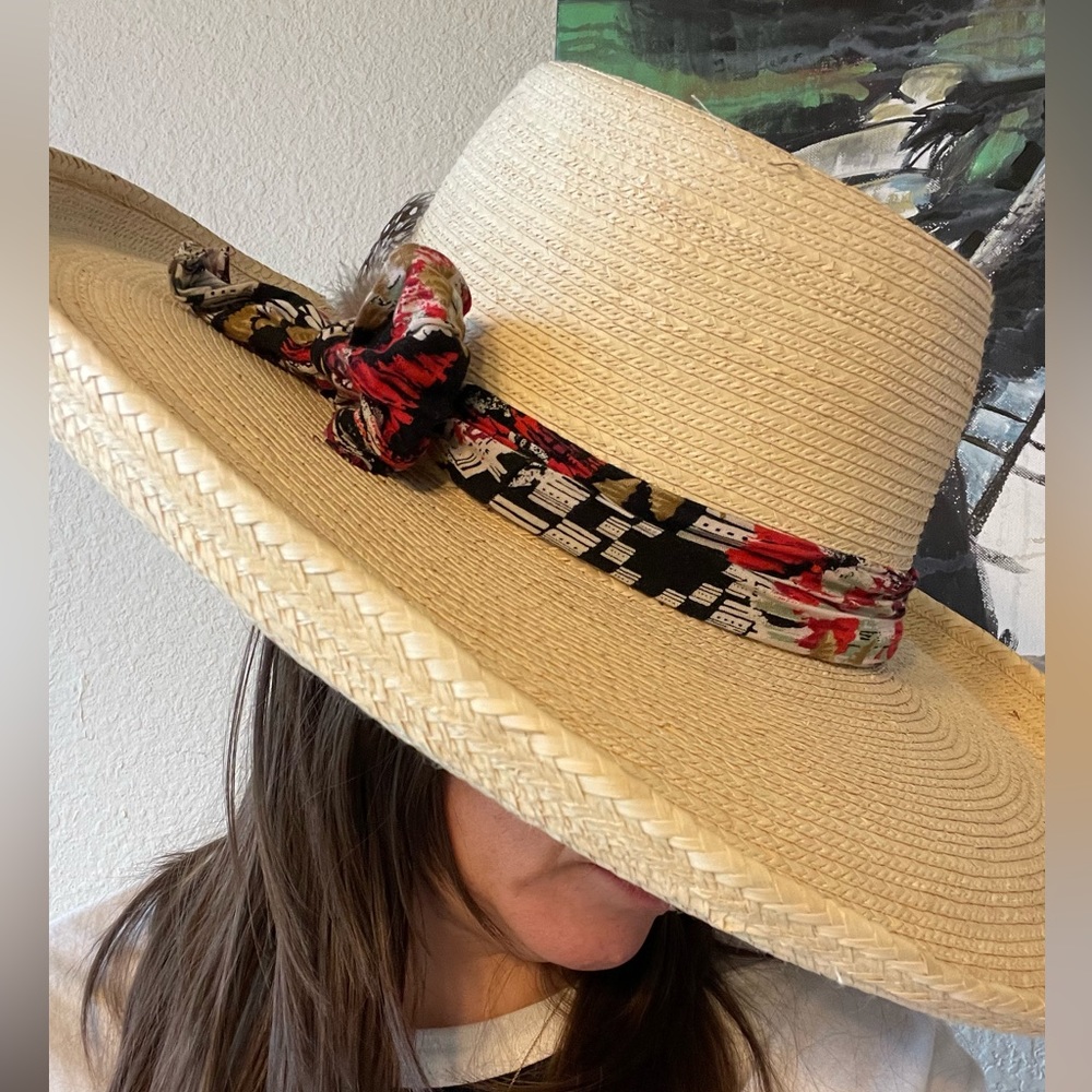 Wide brim palm hat - Picture 8 of 9